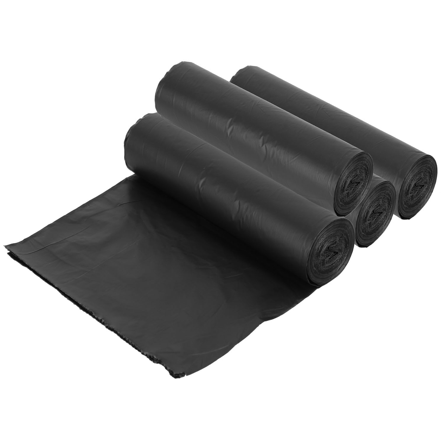 4 Rolls Black Garbage Bags