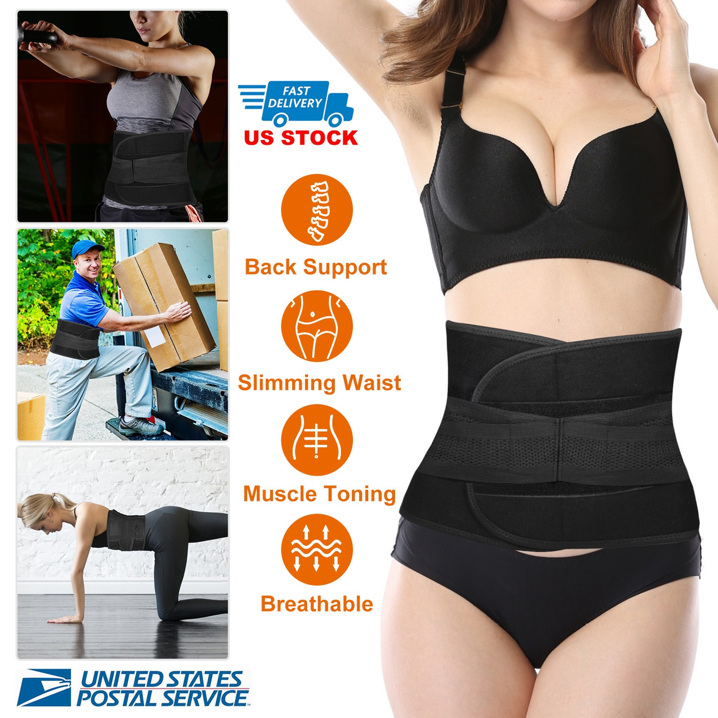 Unisex Slimming Back Support Waist Belt
