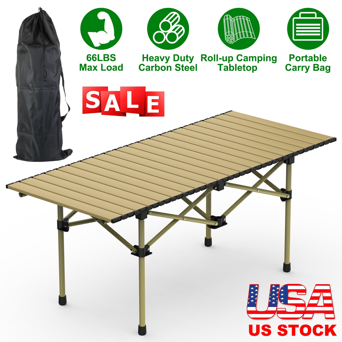 Roll-Up Folding Camping Table