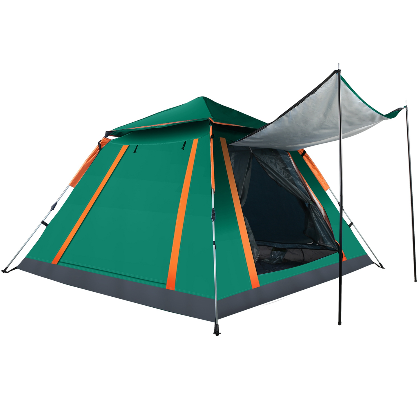 4-5 Person Foldable Waterproof Camping Tent (Green)
