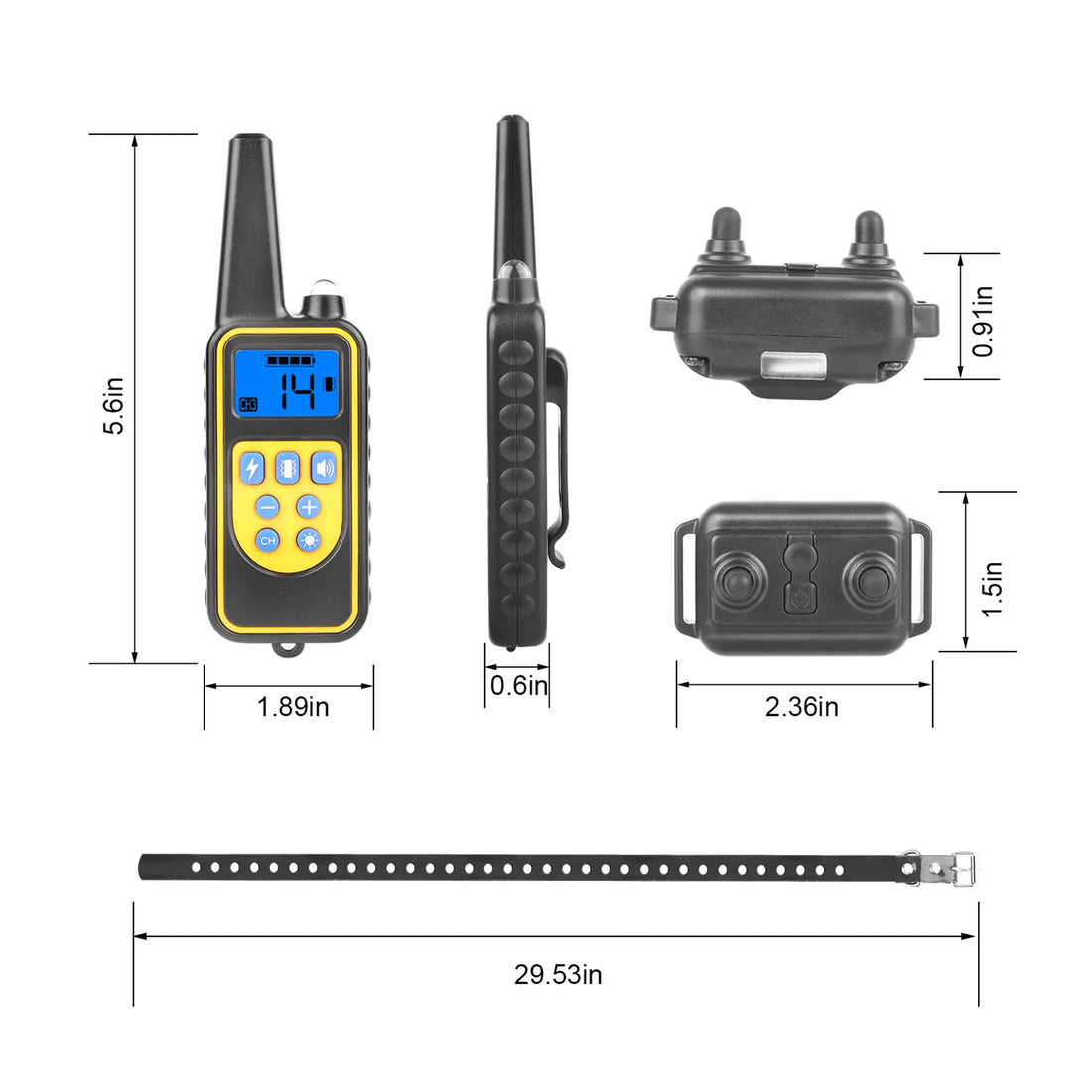 iMounTEK Dog Training Collar IP67 Waterproof Pet