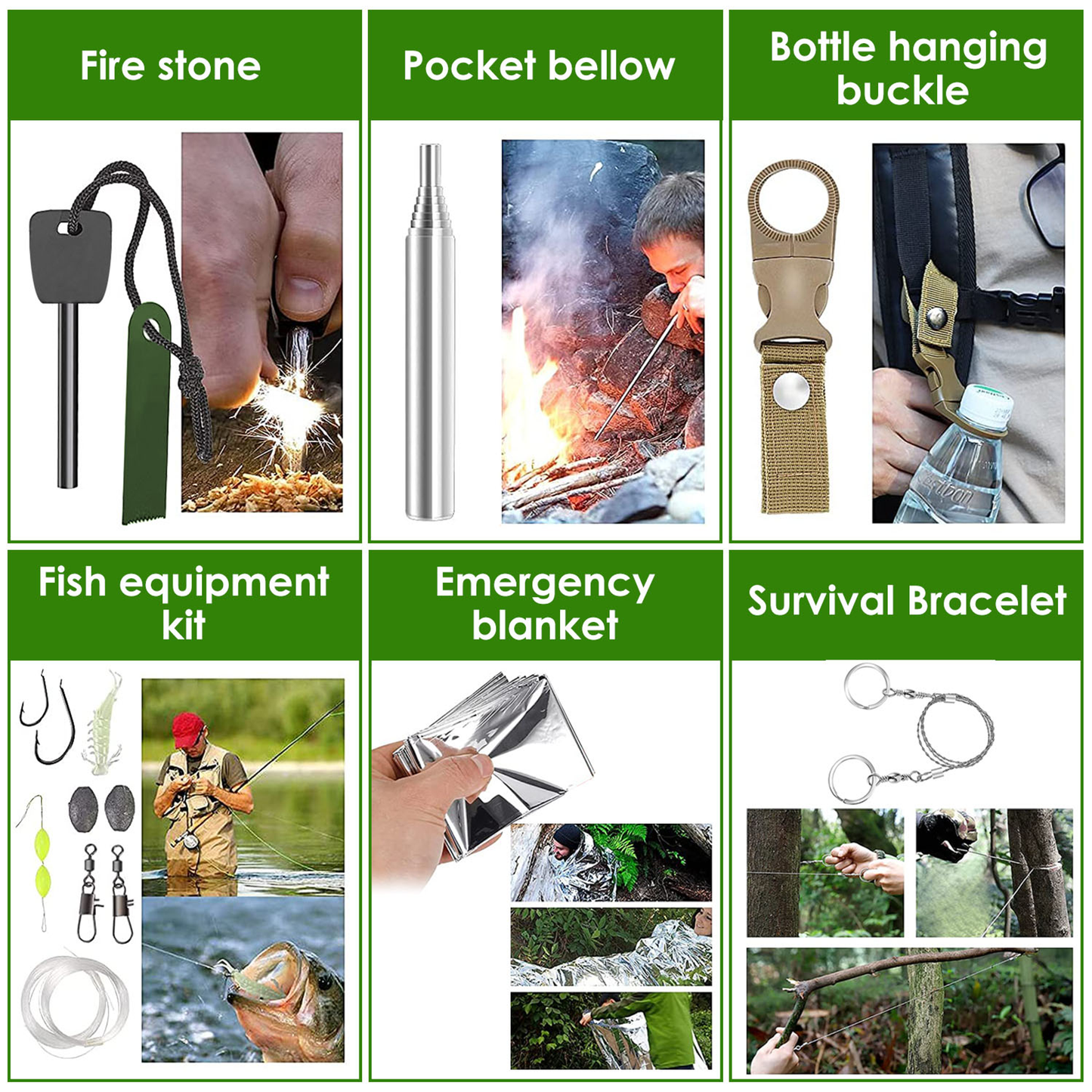 47-Piece Emergency Survival Kit