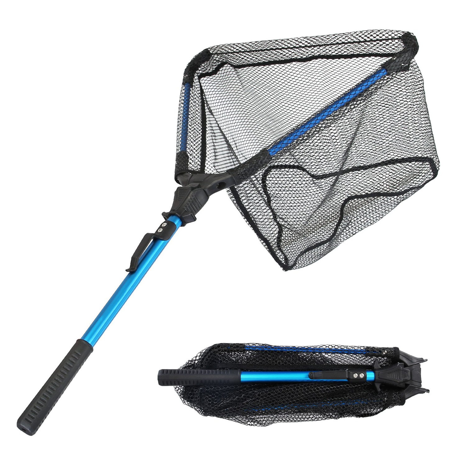 Foldable Fishing Landing Net with Aluminum Handle