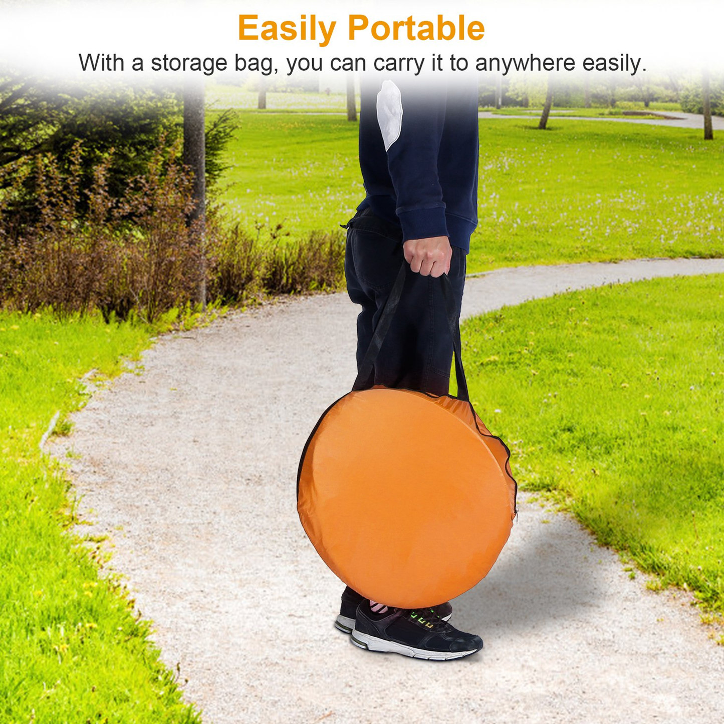 Pop Up Beach & Camping Tent - Orange