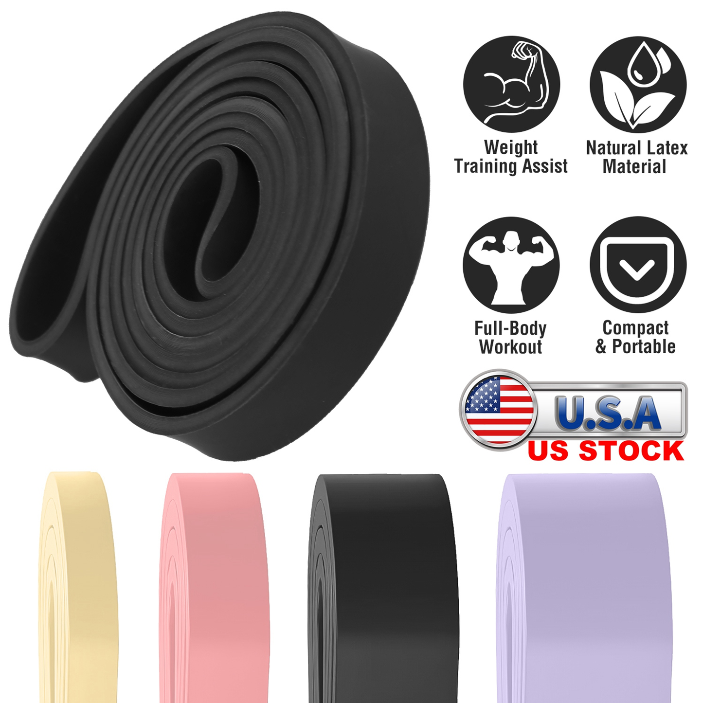 Pull-Up Assistance Resistance Band Set
