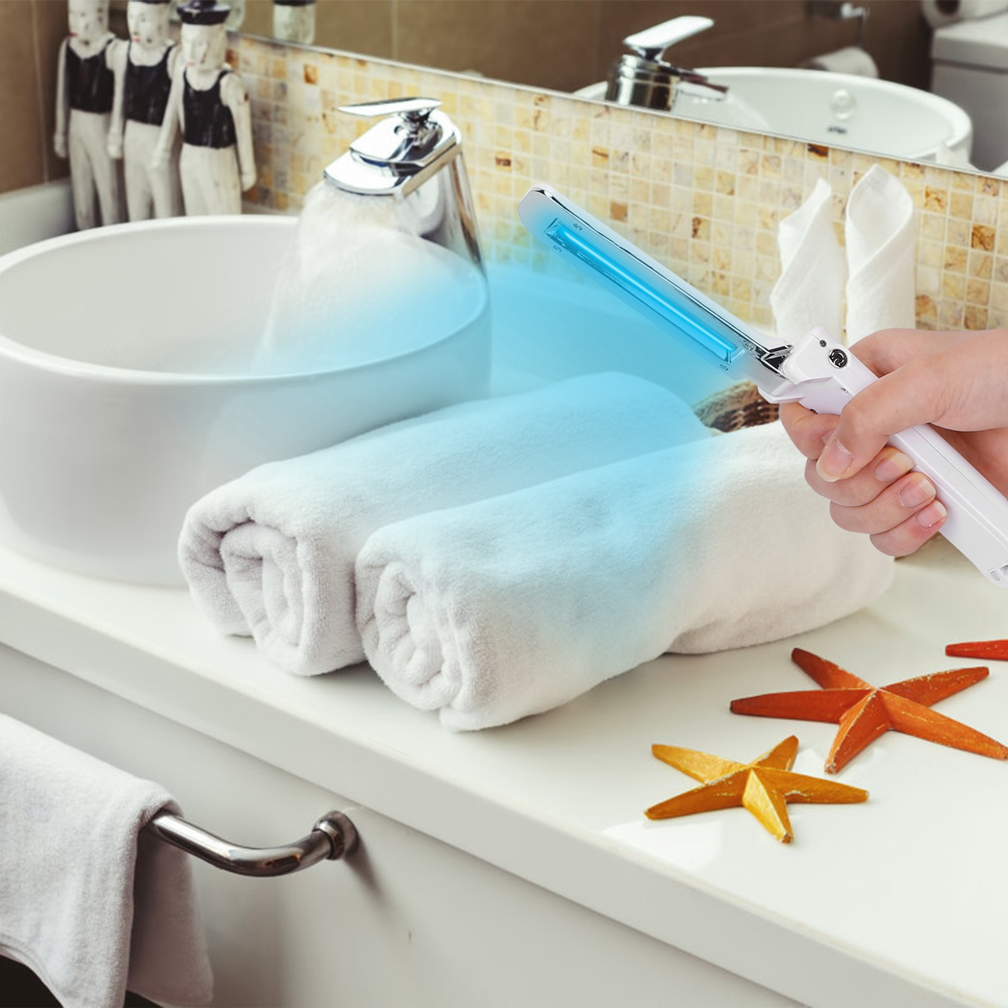 Foldable Handheld UV Sanitizer Light