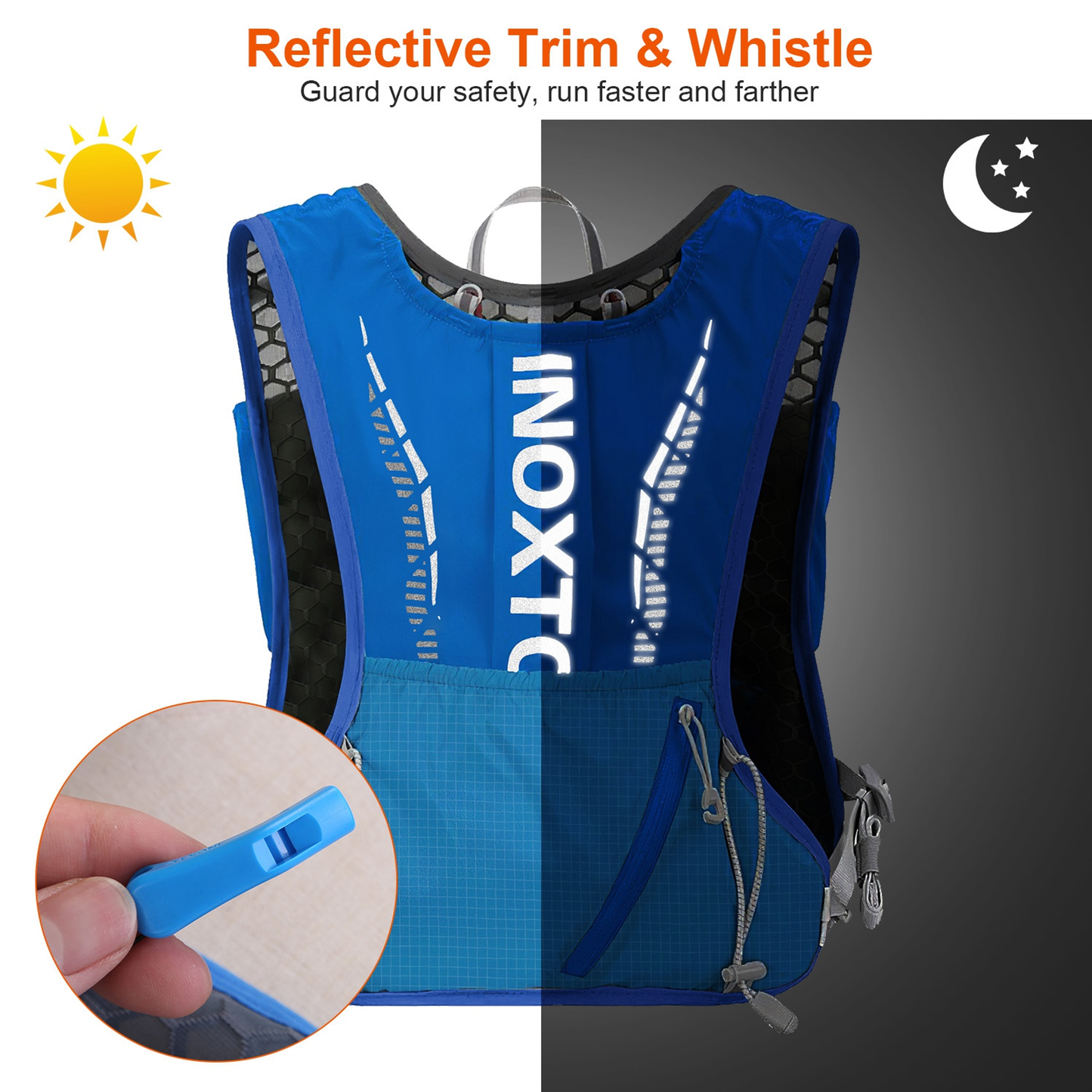 Hydration Vest Running Backpack - Blue