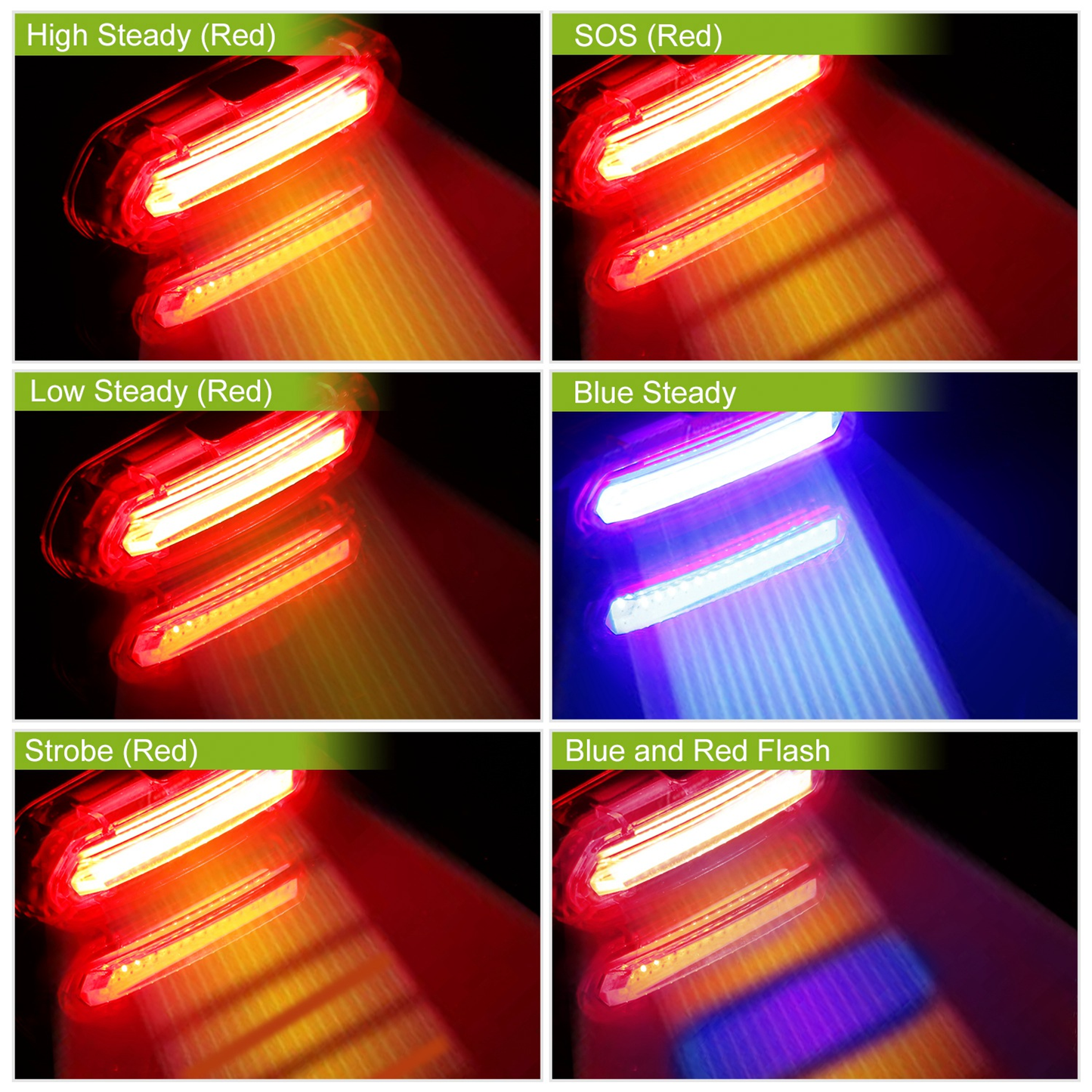Waterproof USB Rechargeable LED Bike Taillight