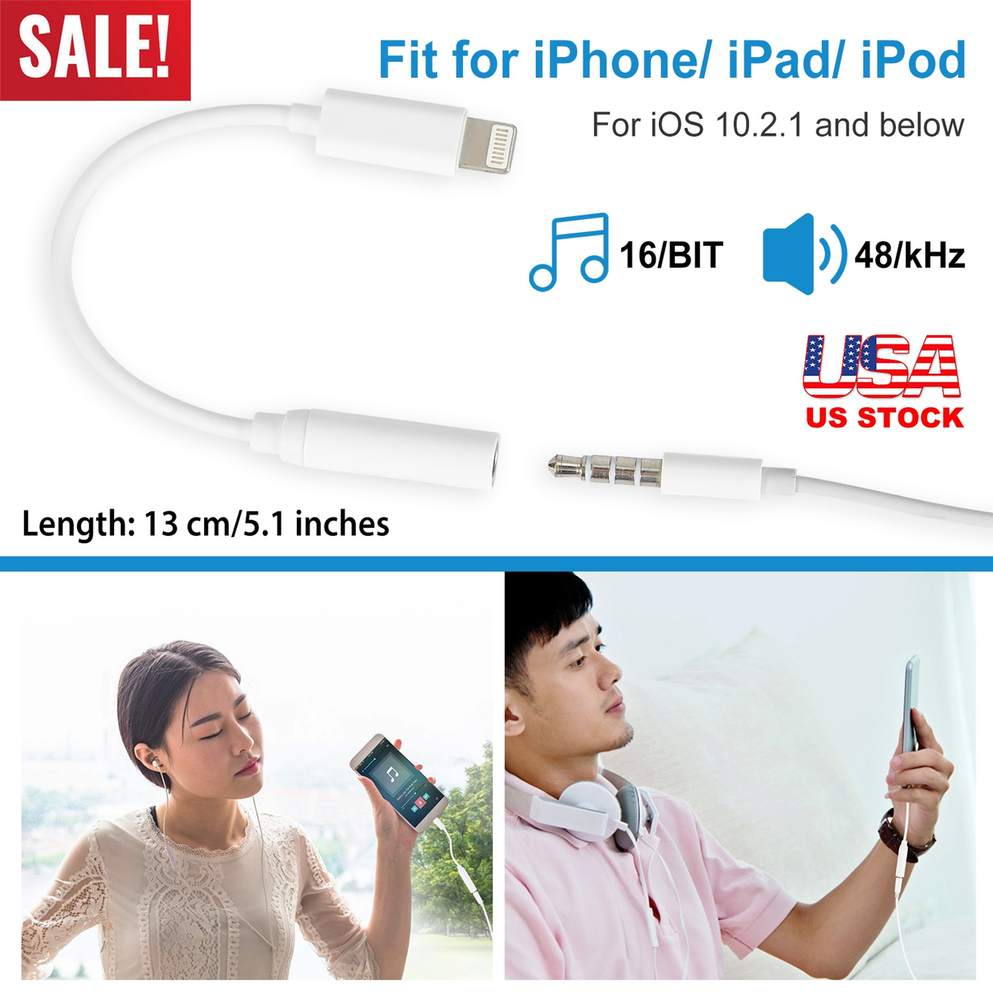 Lightning to 3.5mm Headphone Jack Adapter