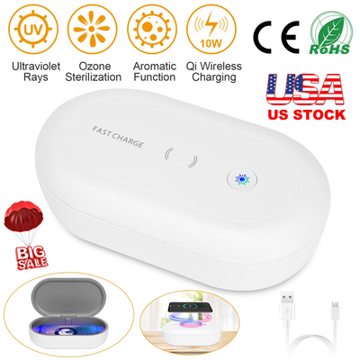UV Light Sanitizer Box with Wireless Charging