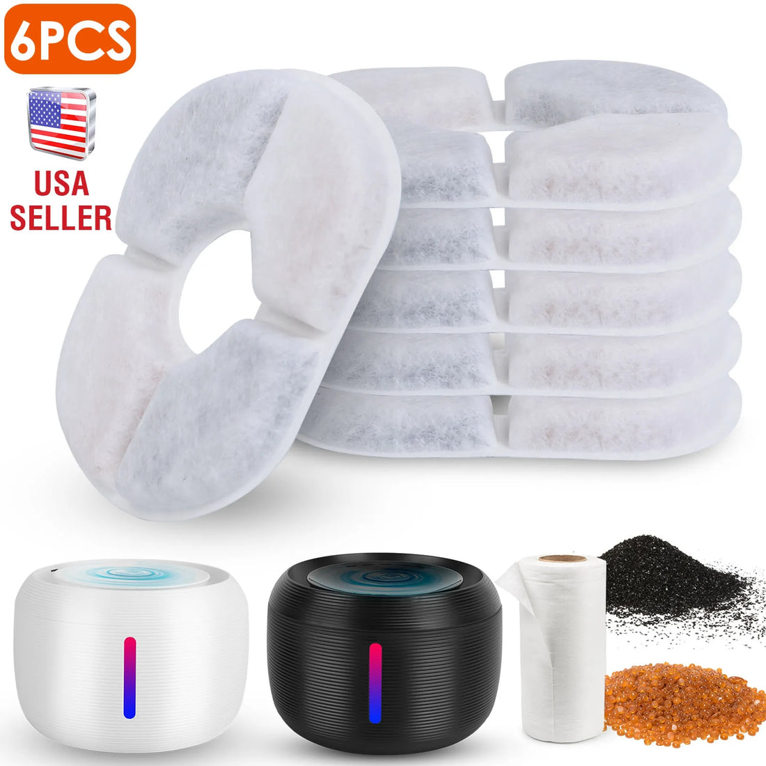 6Pack Pet Water Fountain Replacement