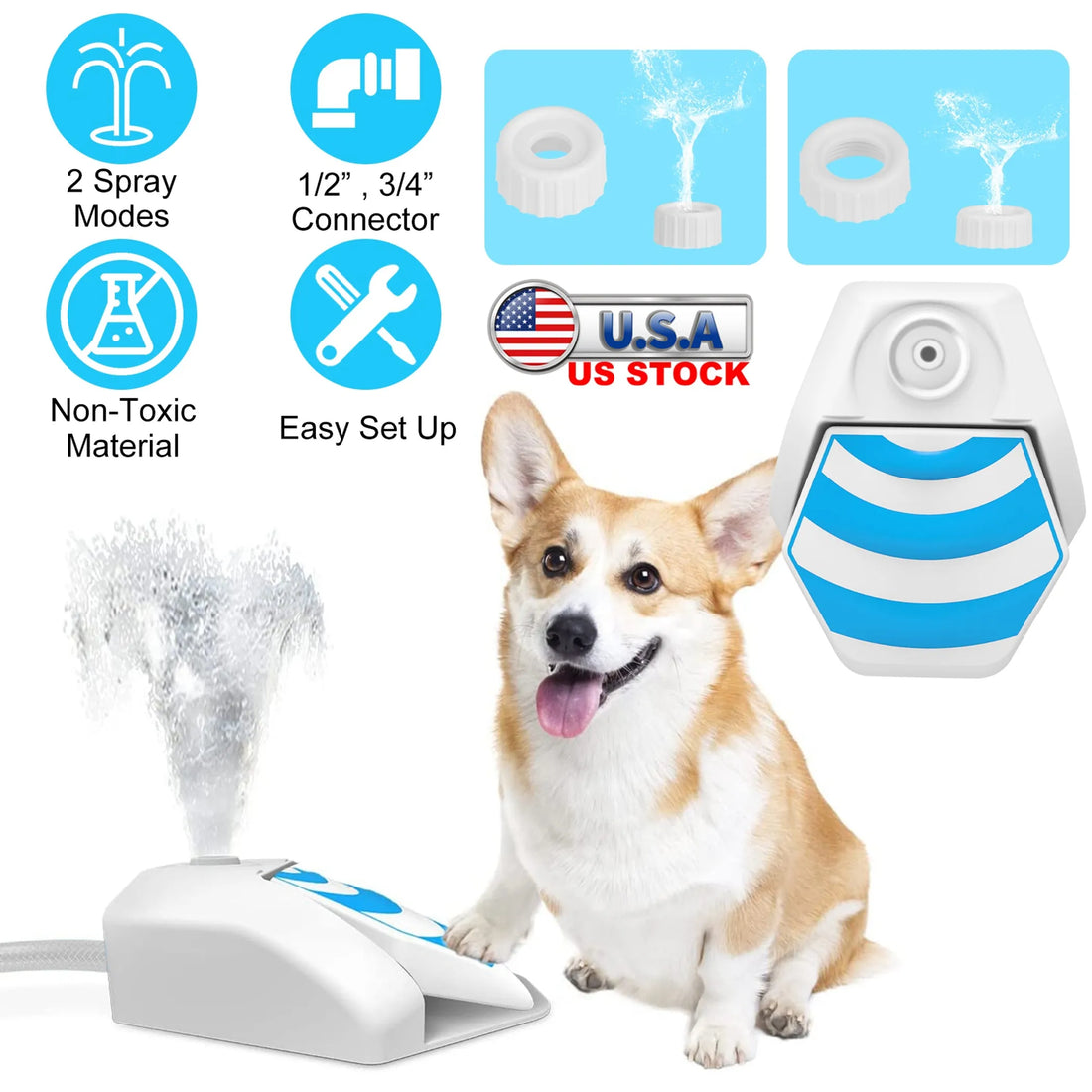 Outdoor Dog Water Fountain Dog