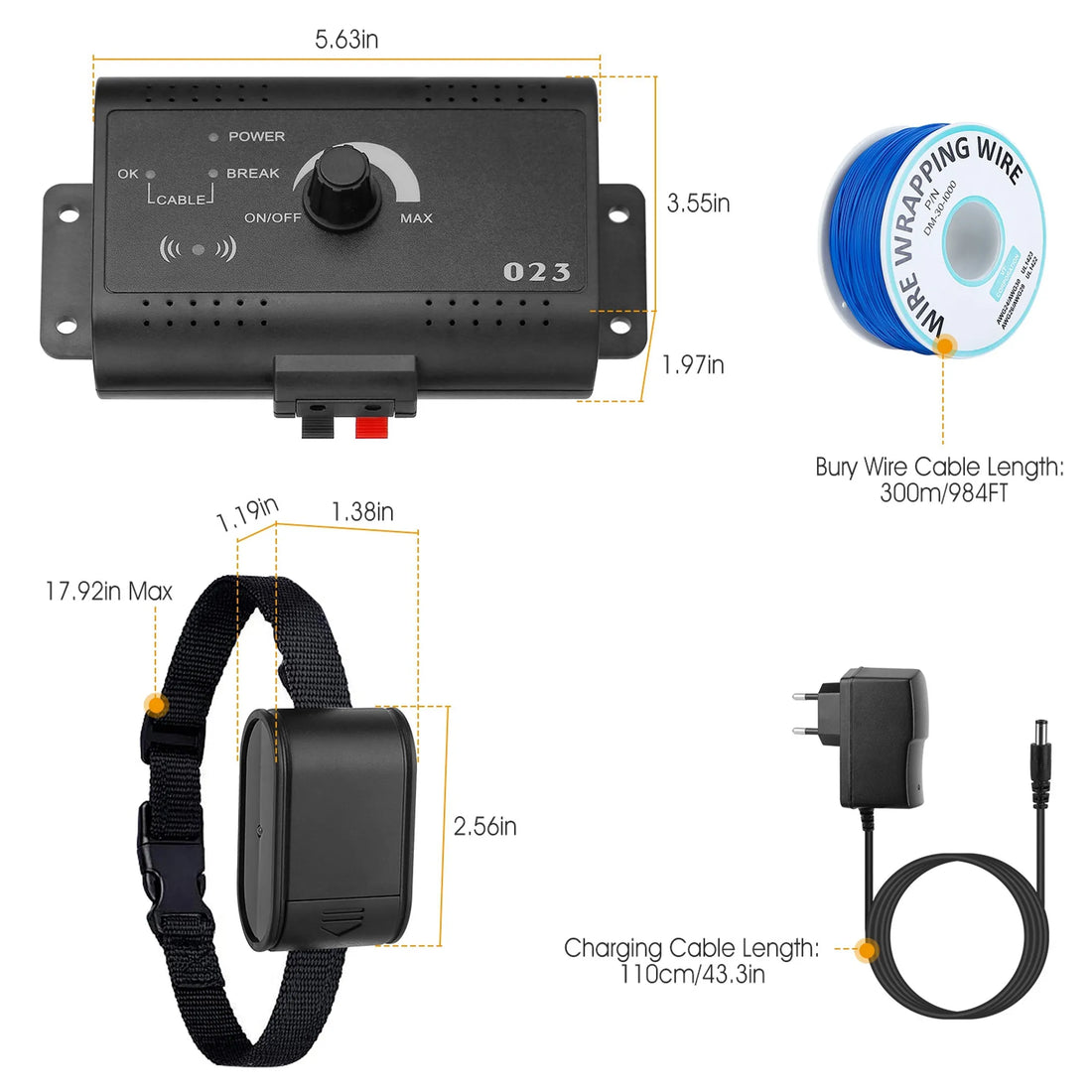 Electric Dog Fence System Pet Tone Shock