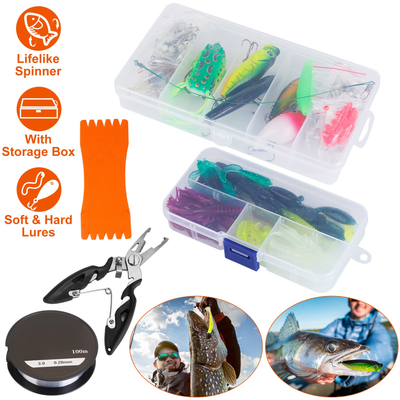 383-Piece Fishing Lures Tackle Box Kit