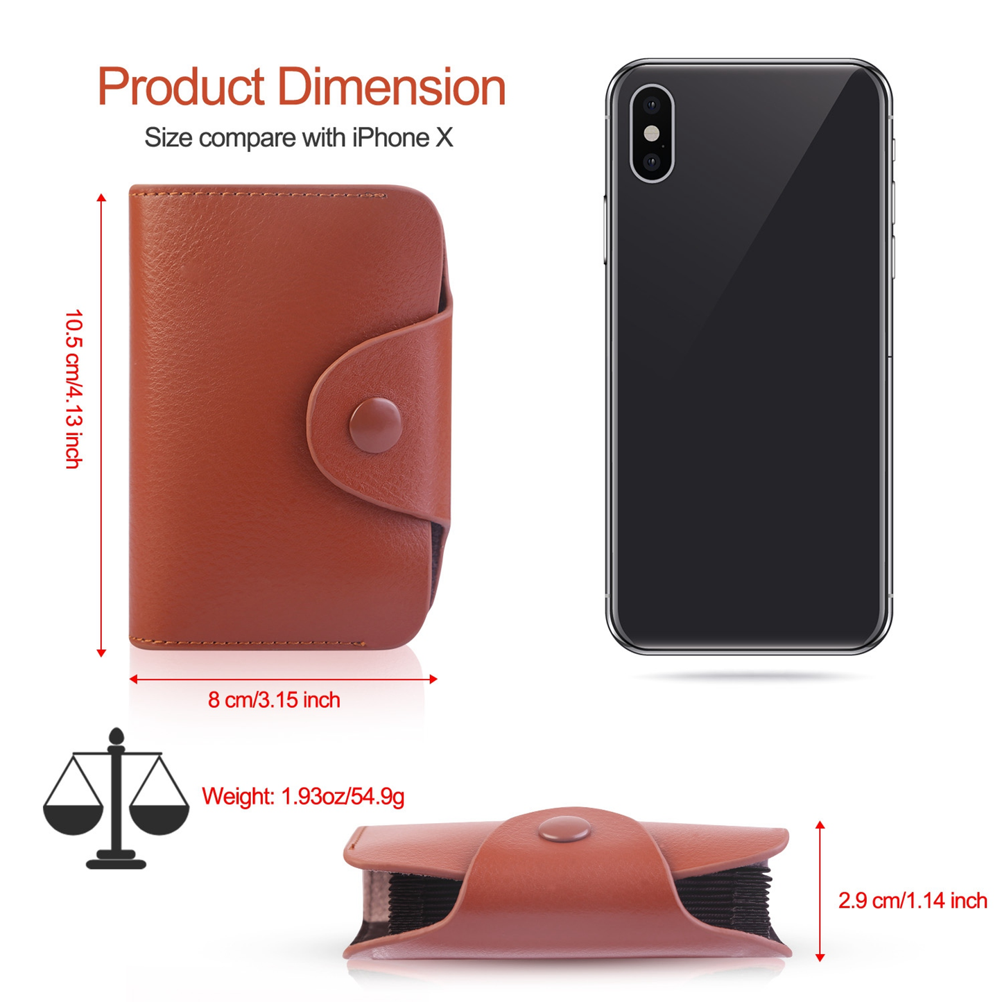 Slim Leather Credit Card Holder Wallet
