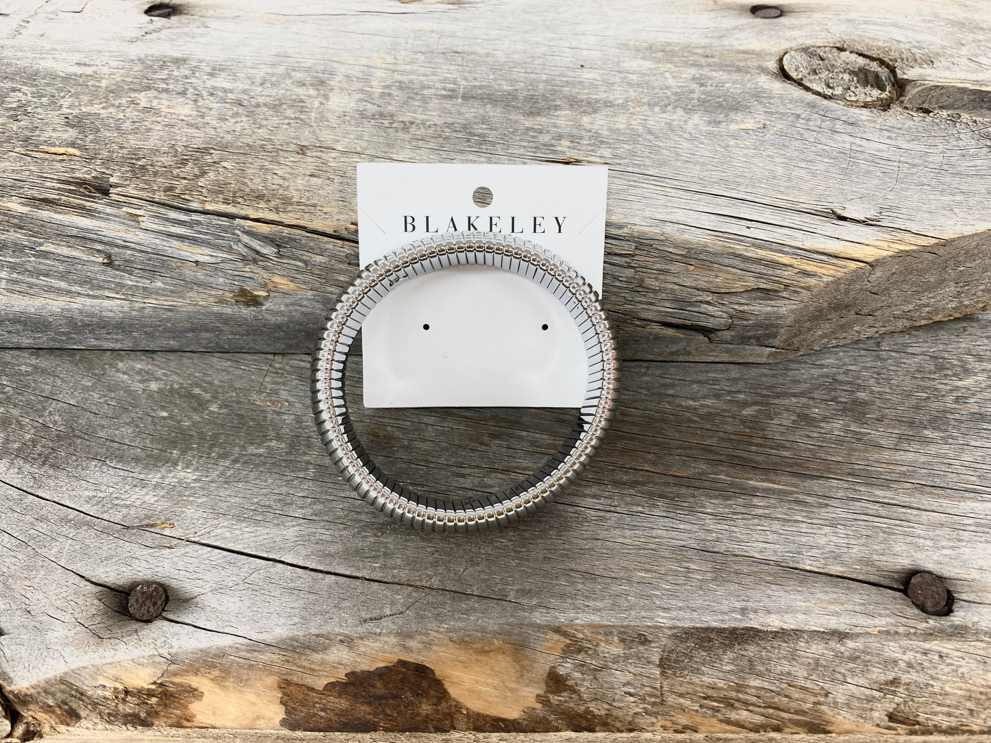 Blakeley Silver Link Bangle Bracelet