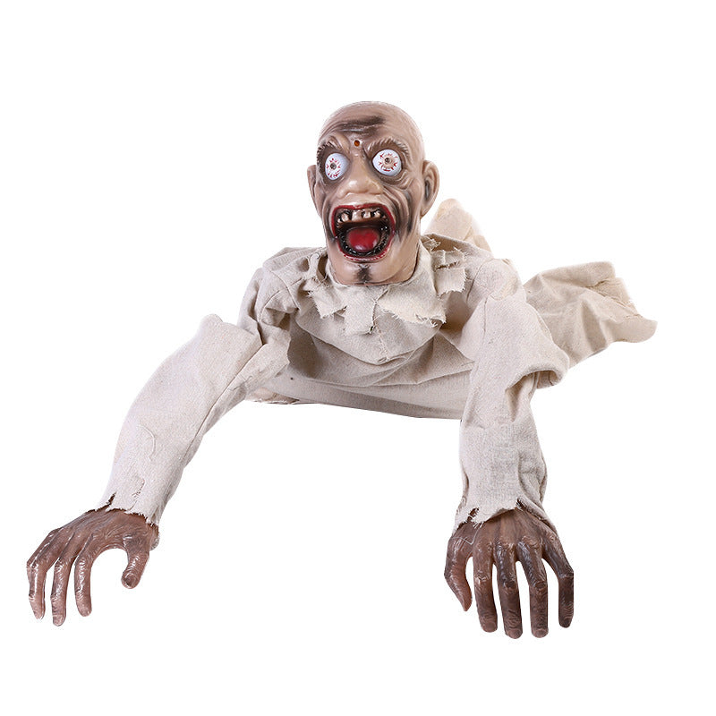Voice Control Zombie Crawling Ghost with Glowing Eyes