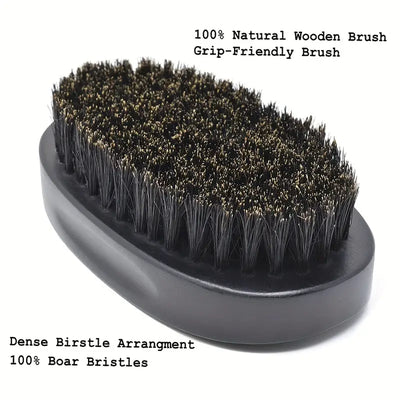 Beard Grooming Kit with Comb, Brush, and Scissors - Image 2