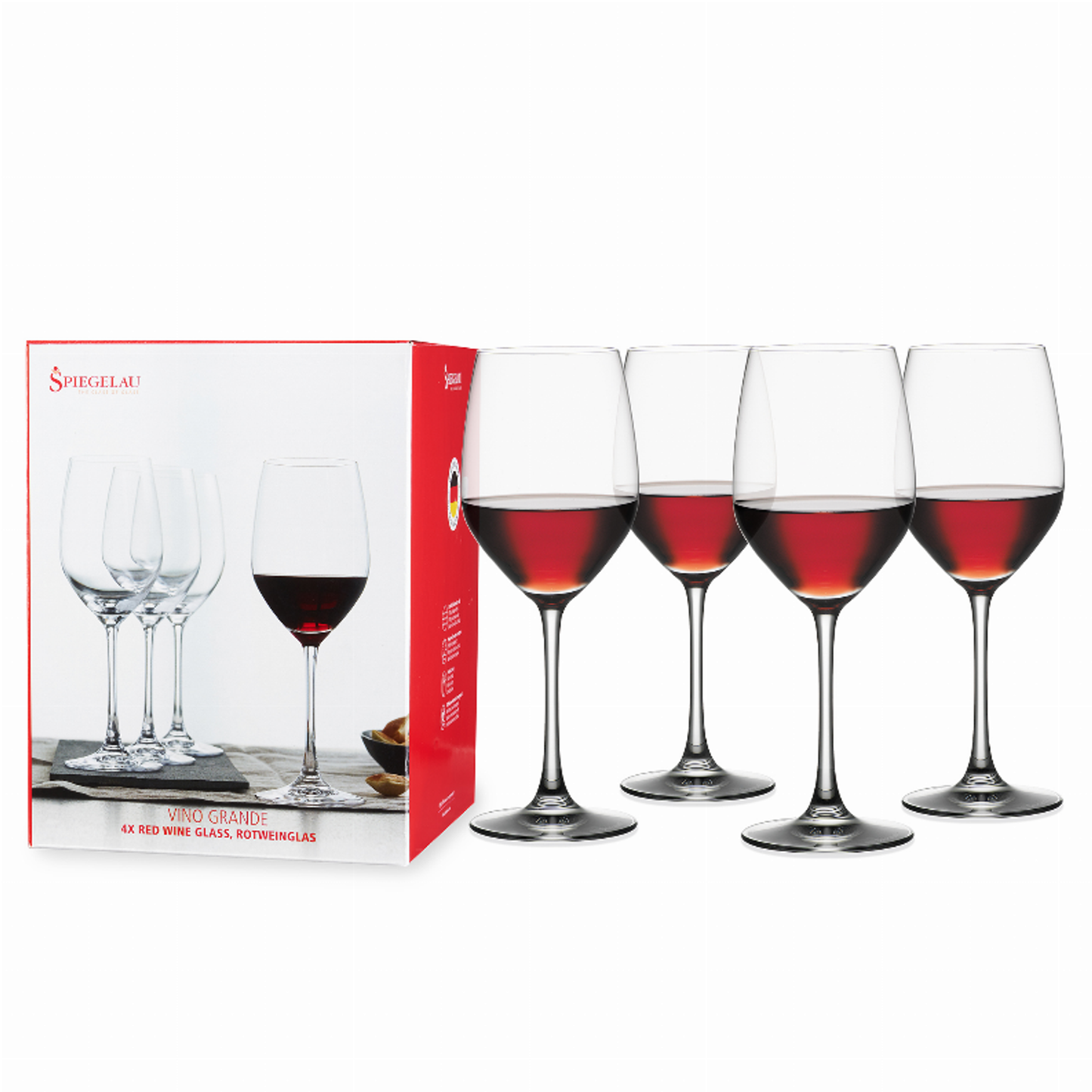 Spiegelau Vino Grande Red Wine Glasses, Set of 4