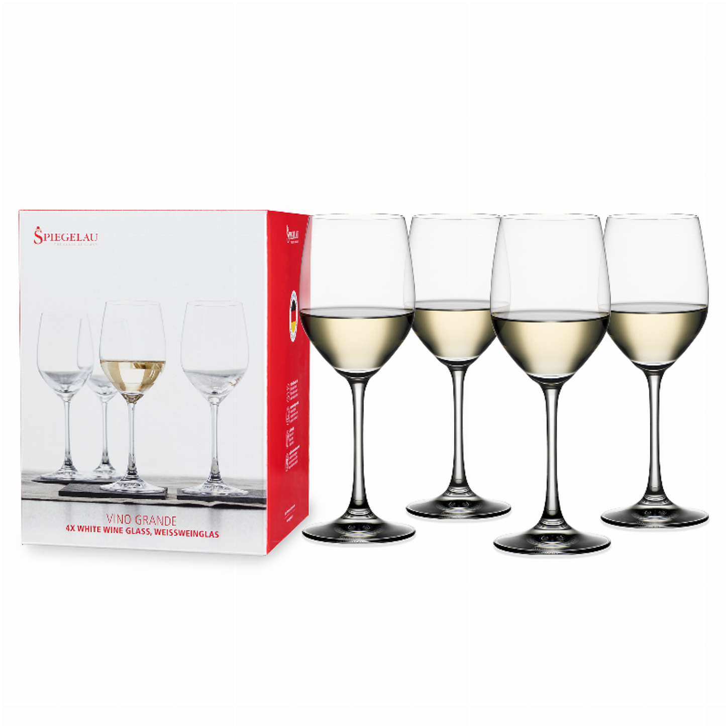 Spiegelau Vino Grande White Wine Glasses, Set of 4