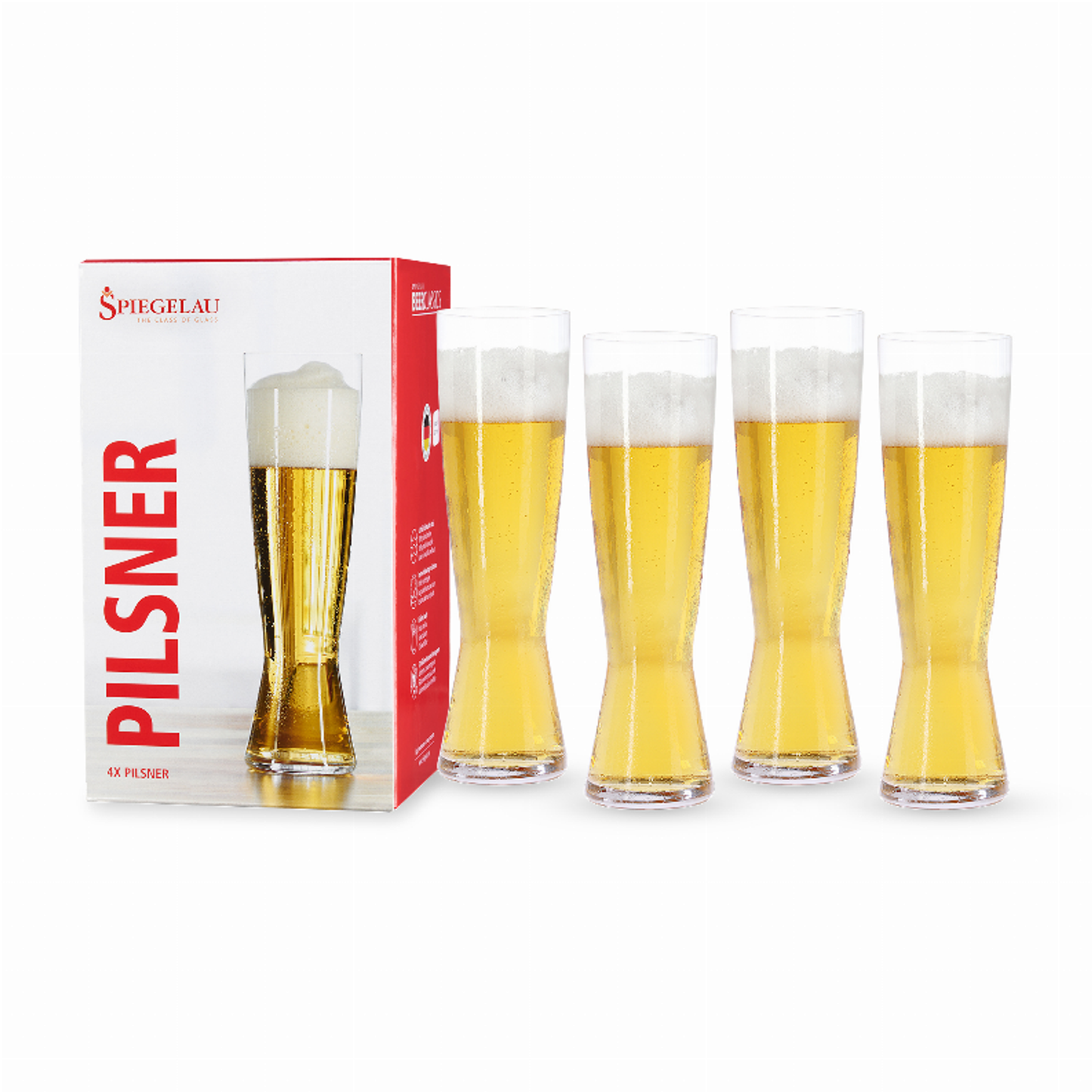 Spiegelau Beer Classics Tall Pilsner Glass, 15 oz