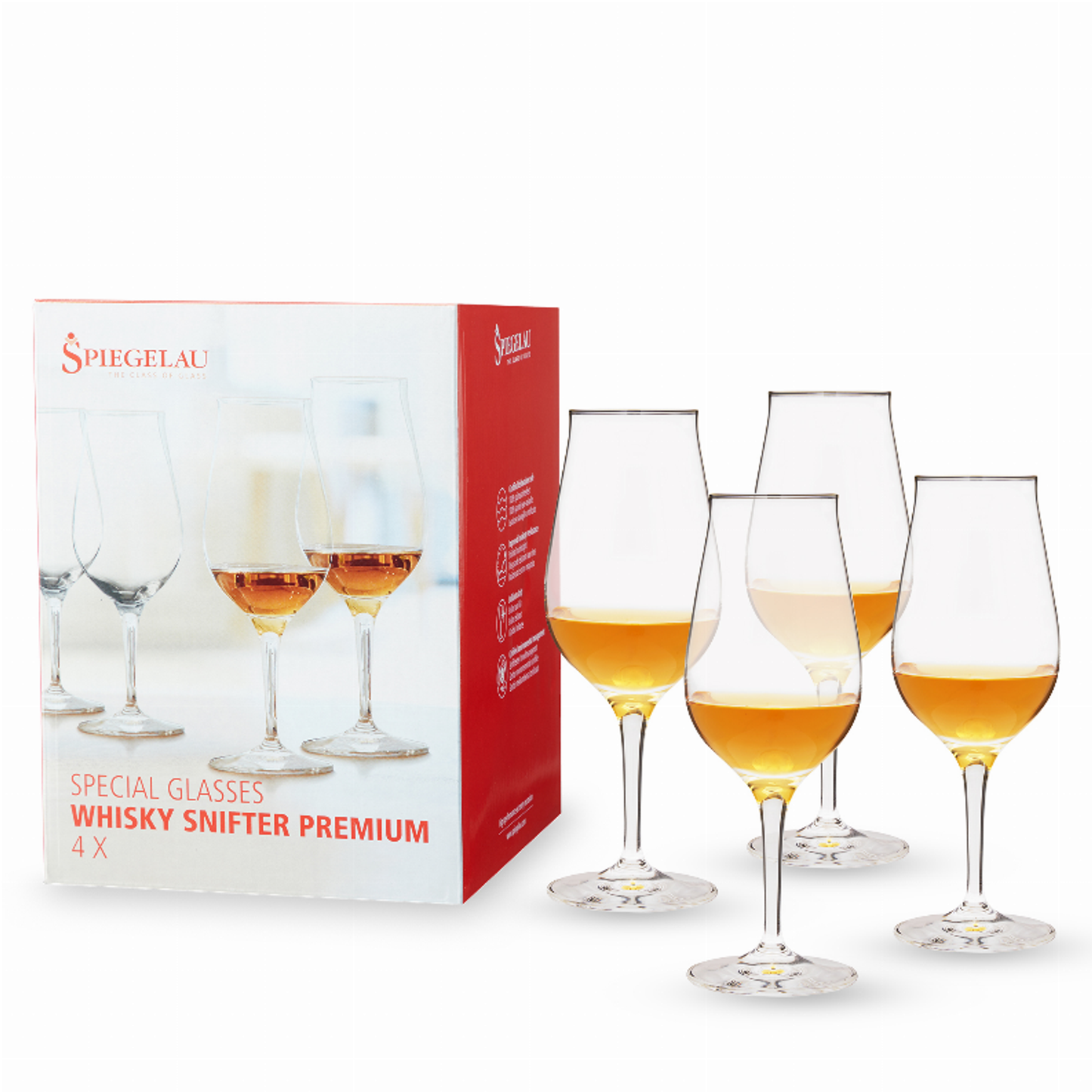 Spiegelau Whiskey Snifter Premium Glasses, Set of 4
