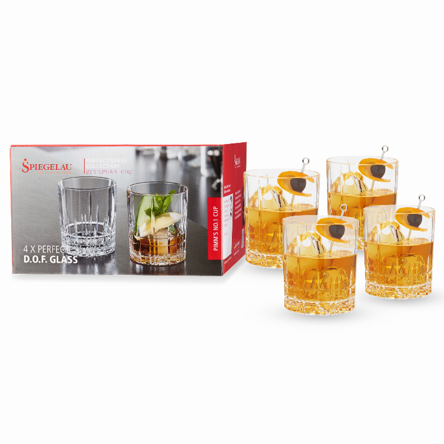 Spiegelau Perfect Double Old Fashioned Glass Set of 4