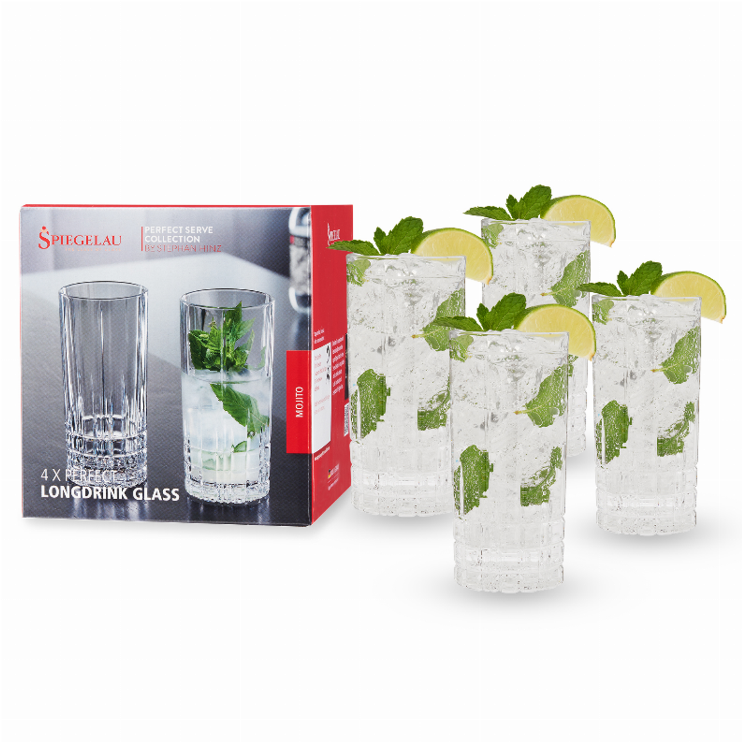 Spiegelau Perfect Longdrink Glass Set of 4