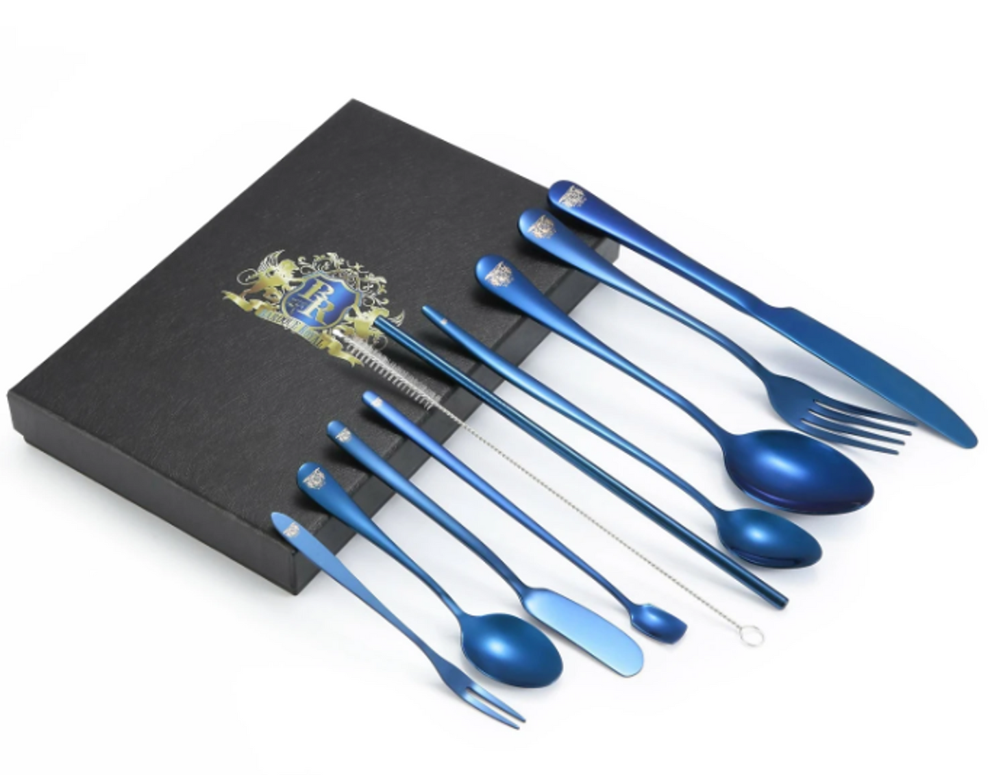10-Piece Portable Travel Flatware Utensils Set