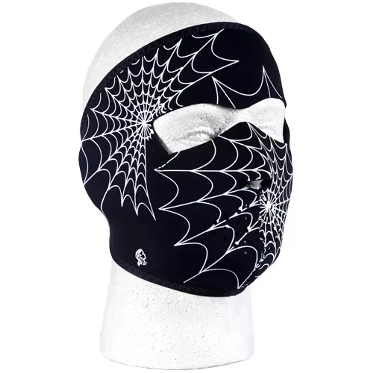 Neoprene Thermal Face Mask - Spider Web Glow in the Dark