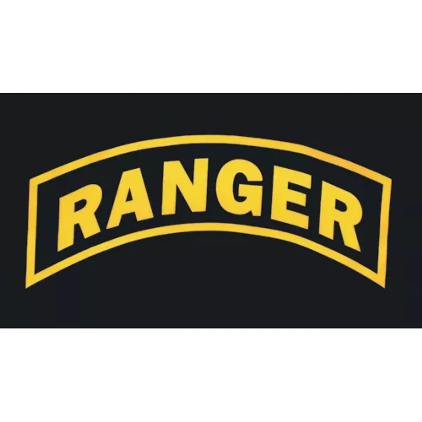 Army Ranger Flag - 3' x 5' Black/Yellow