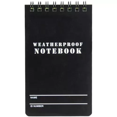 3" x 5" Military Style Weatherproof Notebook - 6 Pack