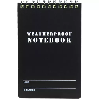 4" x 6" Military Style Weatherproof Notebook - 6 Pack
