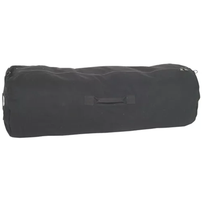 GI Style 21 x 36 Zippered Duffle Bag - Black