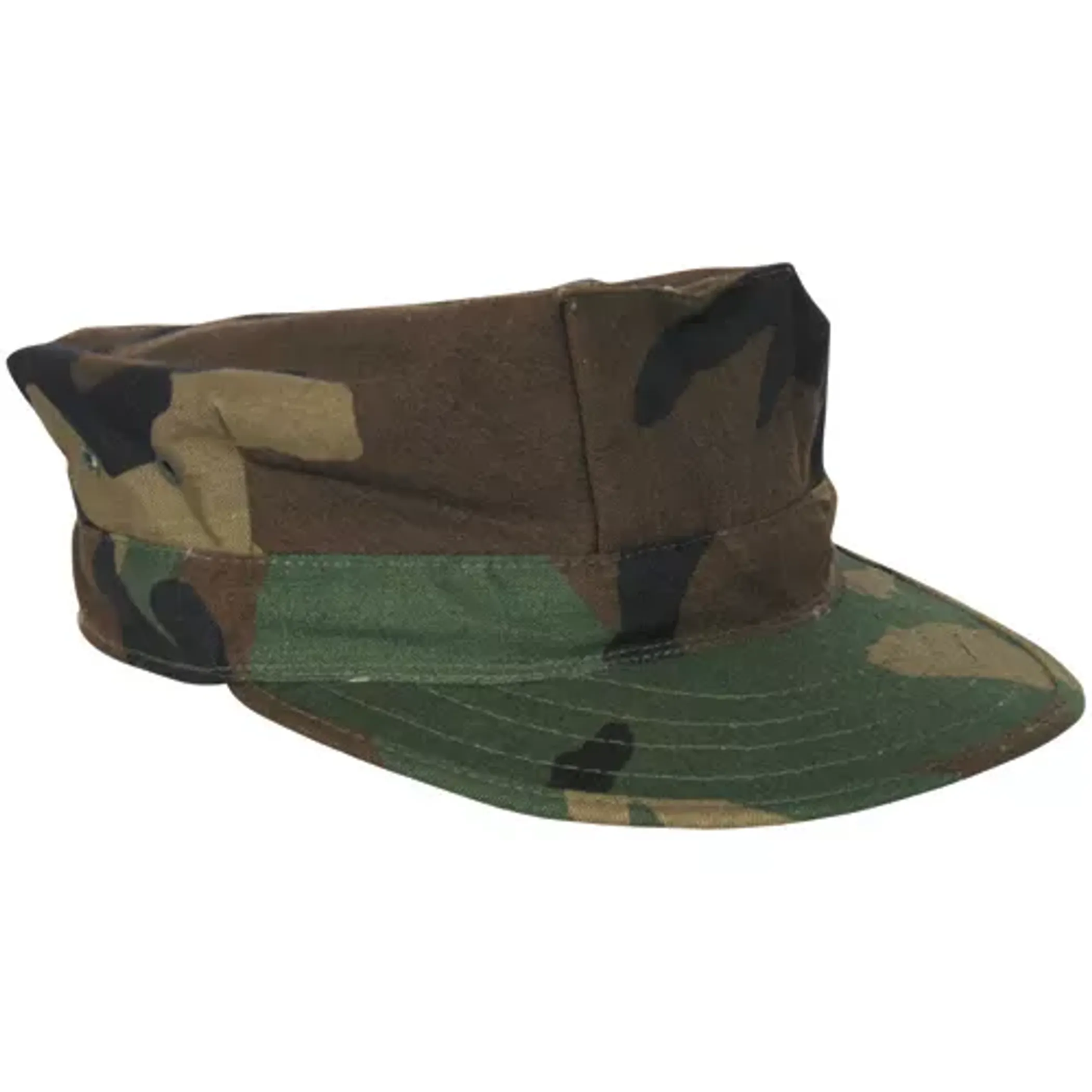 Marine Cap Without Emblem - Woodland Camo (XL)