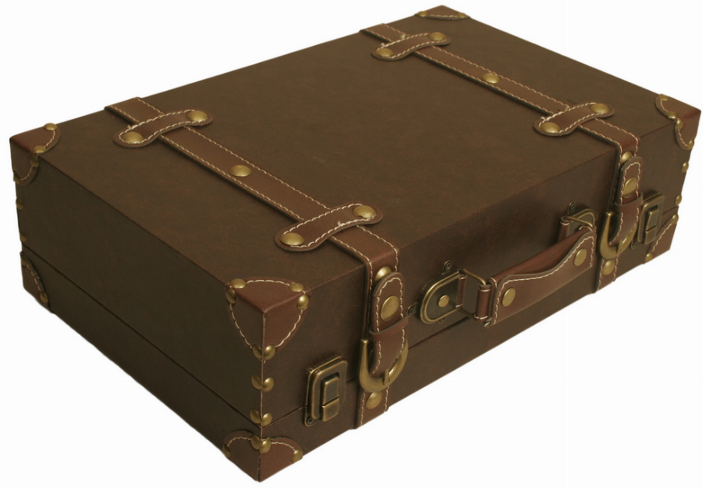 Old World Map Faux Leather Suitcase