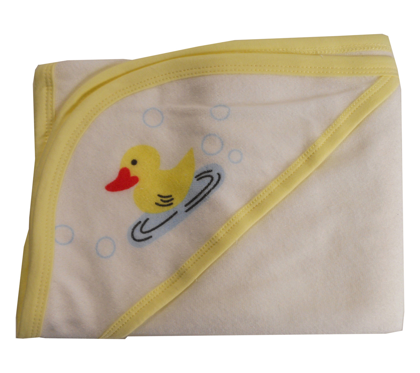 Bambini Hooded Infant Bath Towel Yellow