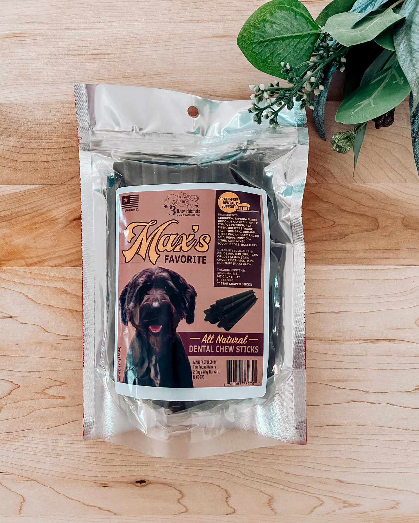 Max's Favorites Grain-Free Dental Stick Dog Treats