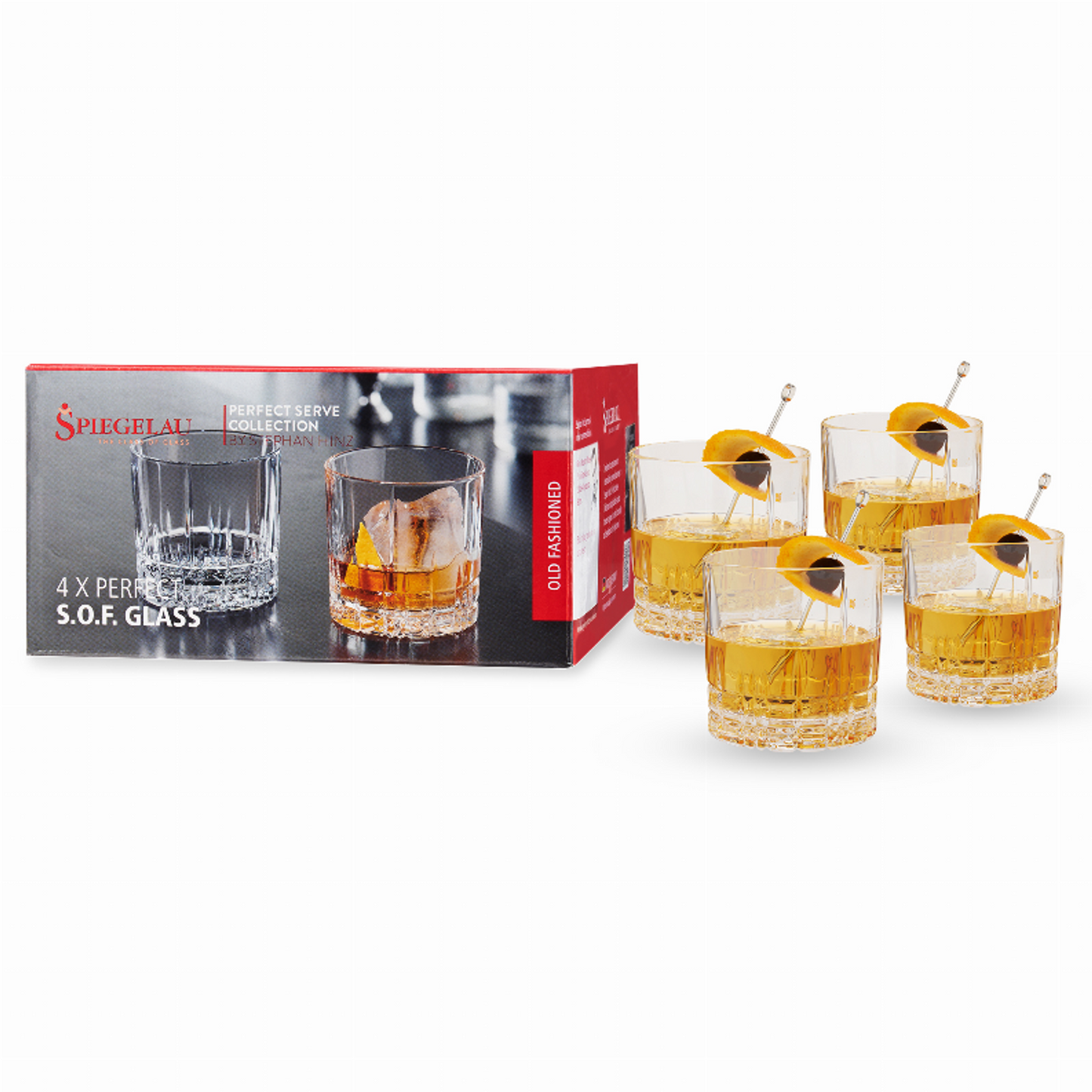 Spiegelau Perfect Old Fashioned Glass Set of 4