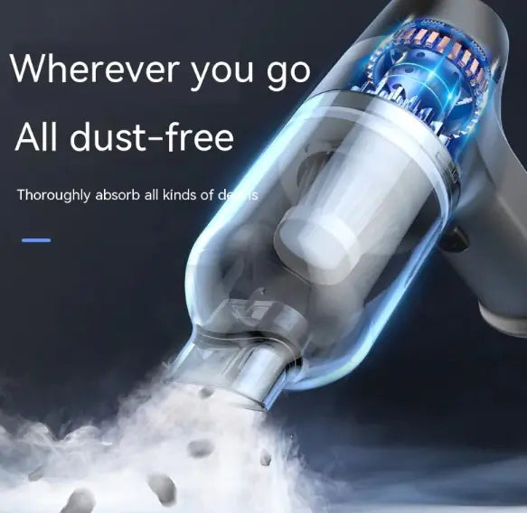 Cordless car vacuum cleaning