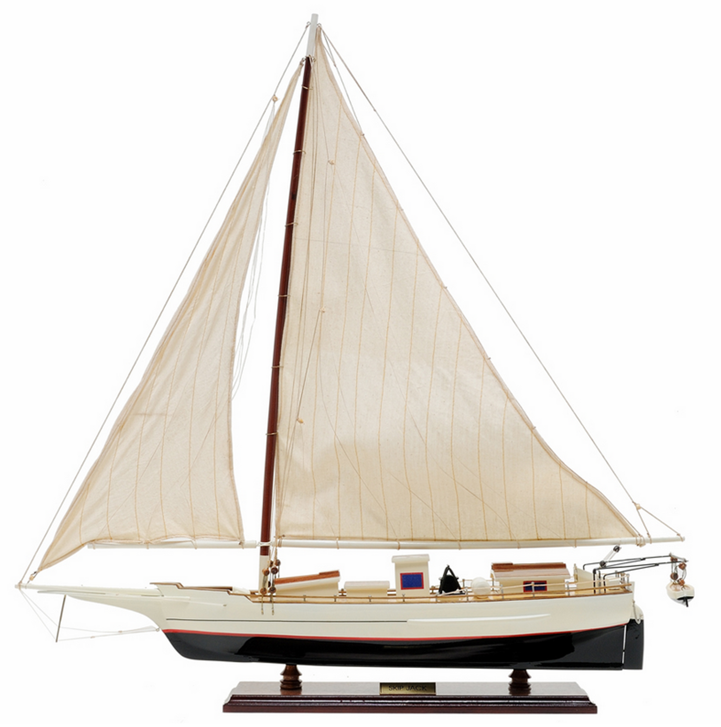 Painted Skipjack Model Fishing Boat