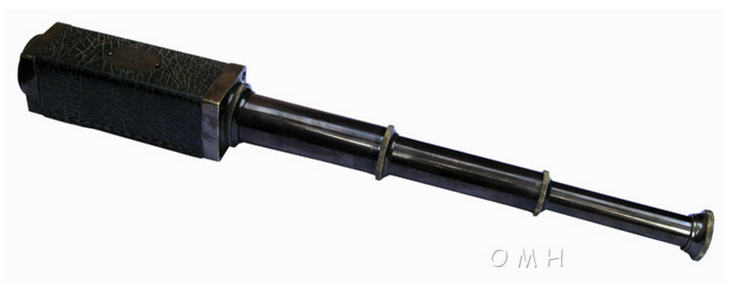 Square Handheld Brass Telescope (16 Inch)
