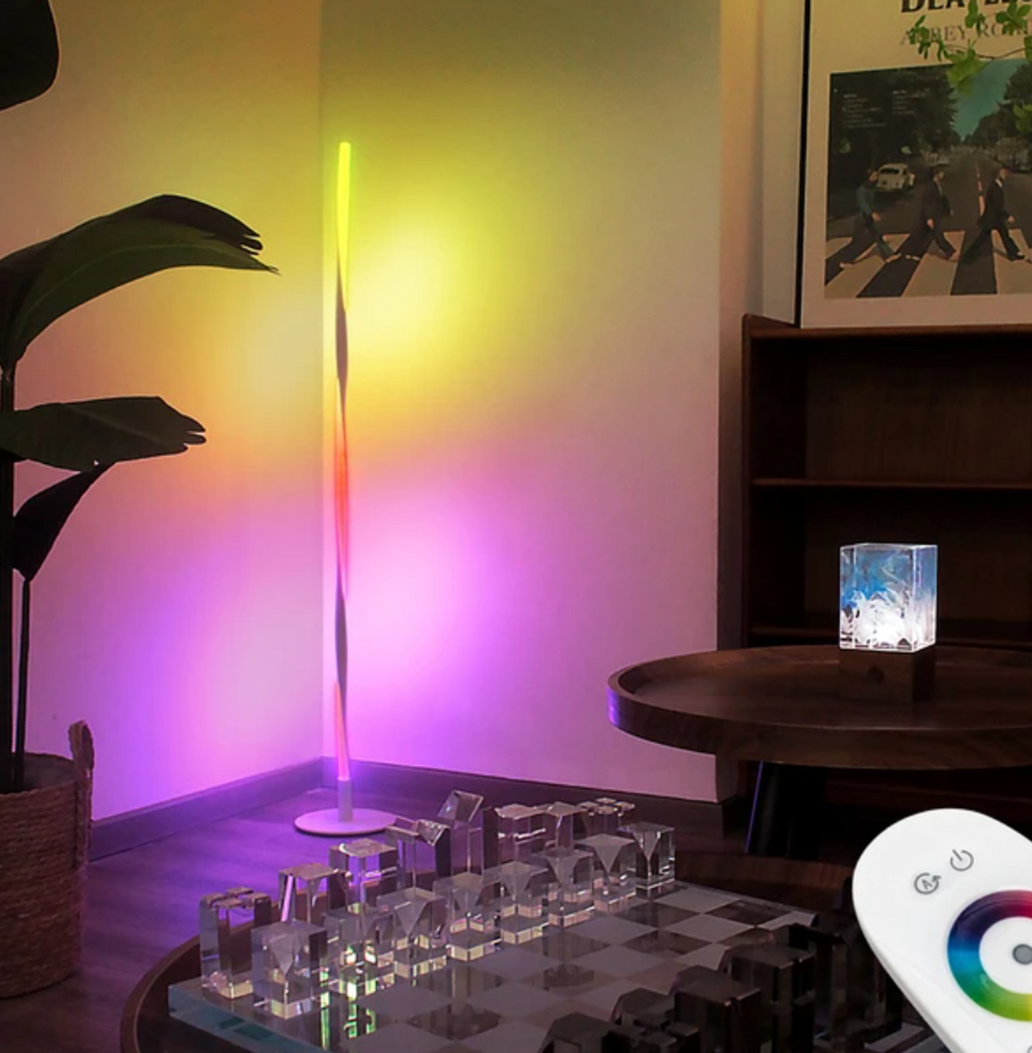 EP Light Spiral RGB Color-Changing LED Floor Lamp