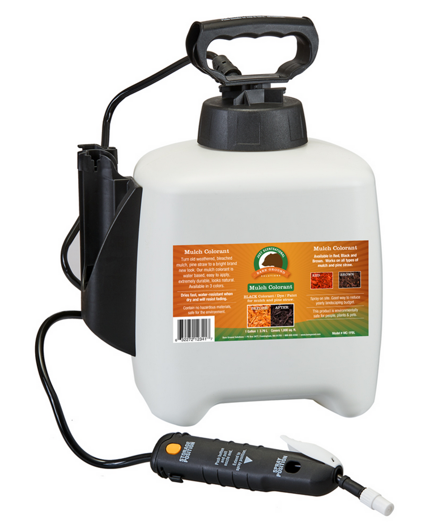 Just Scentsational Red Bark Mulch Colorant - Gallon Pump Sprayer