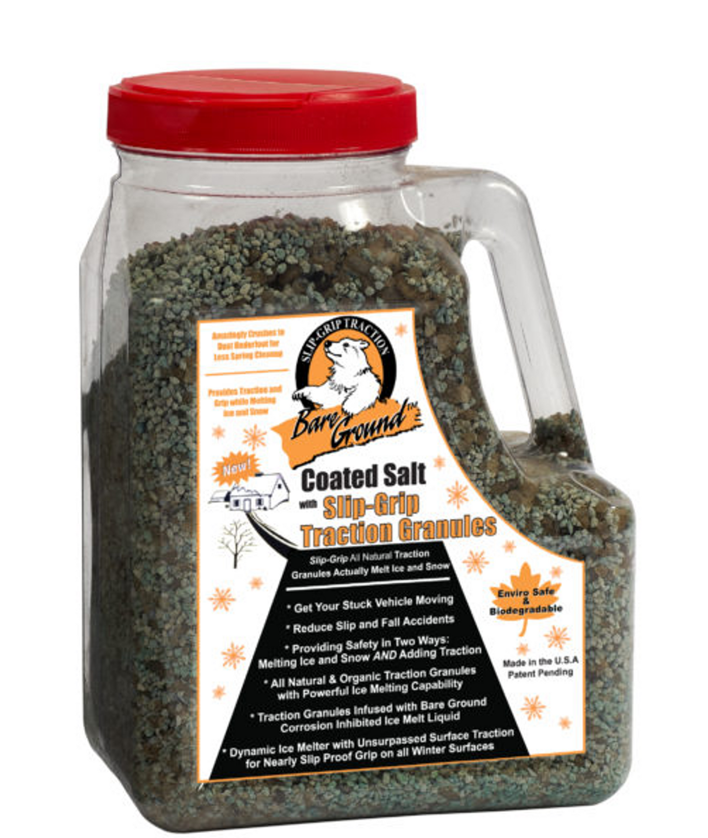 Bare Ground Coated Granular Ice Melt with Traction Granules, 12 lb