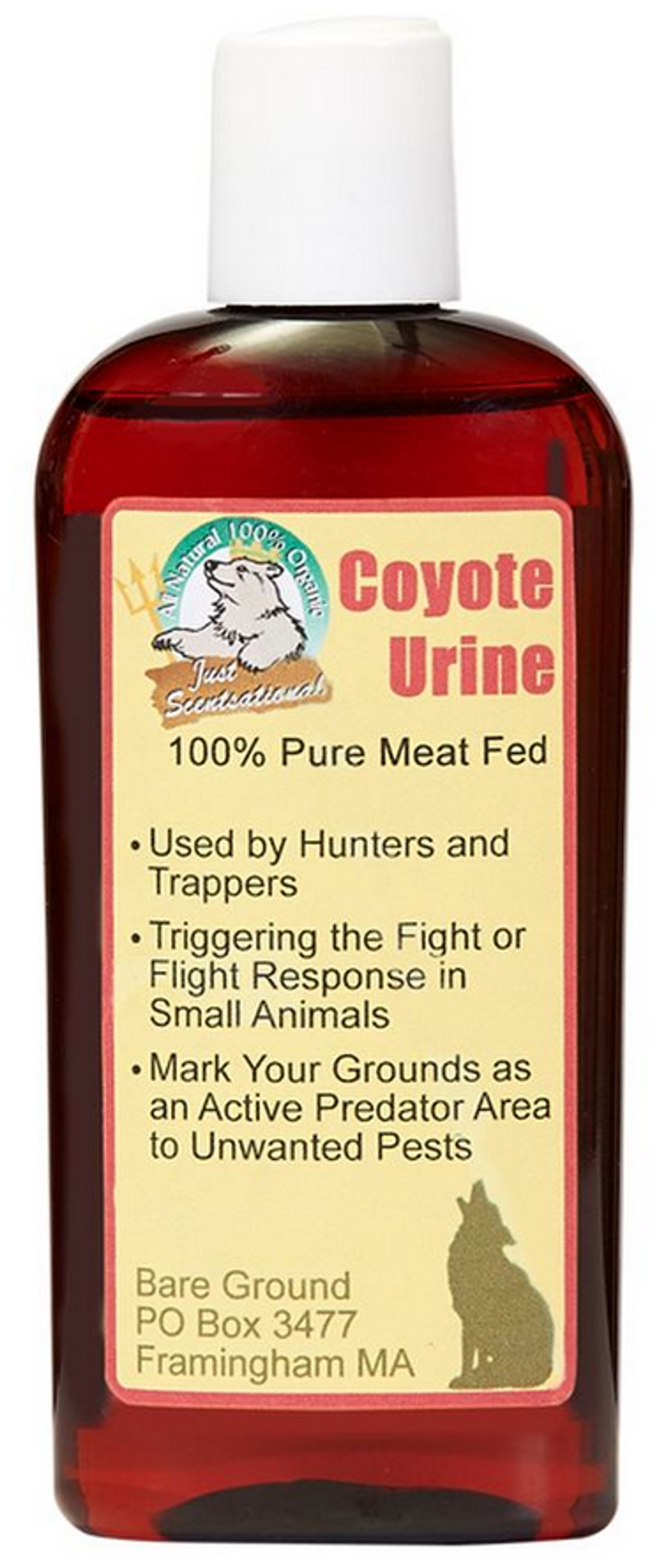 Just Scentsational Coyote Urine Predator Scent, 4 oz