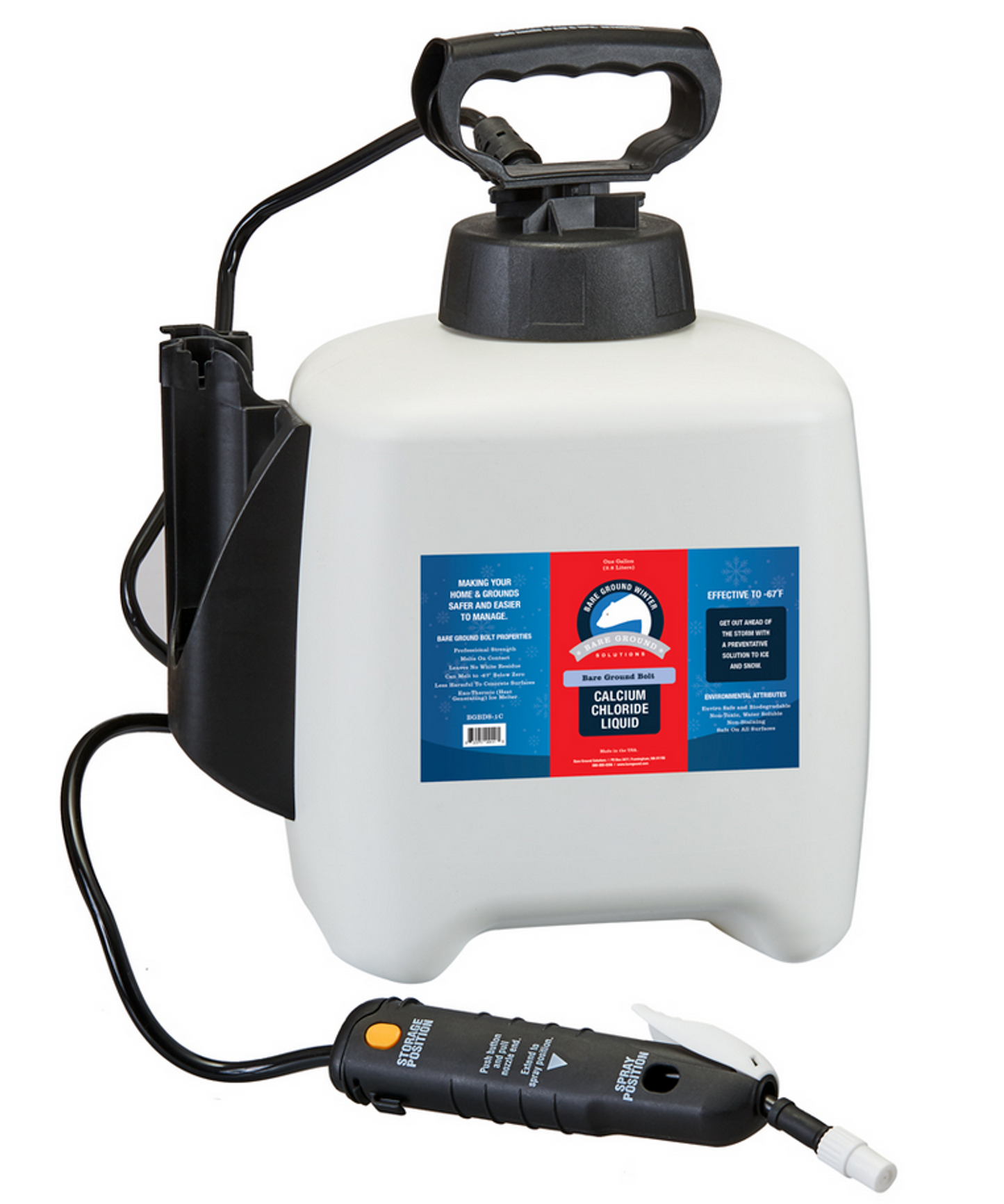 Bare Ground Bolt Deluxe Deicer System with Pump Sprayer (1 Gallon)