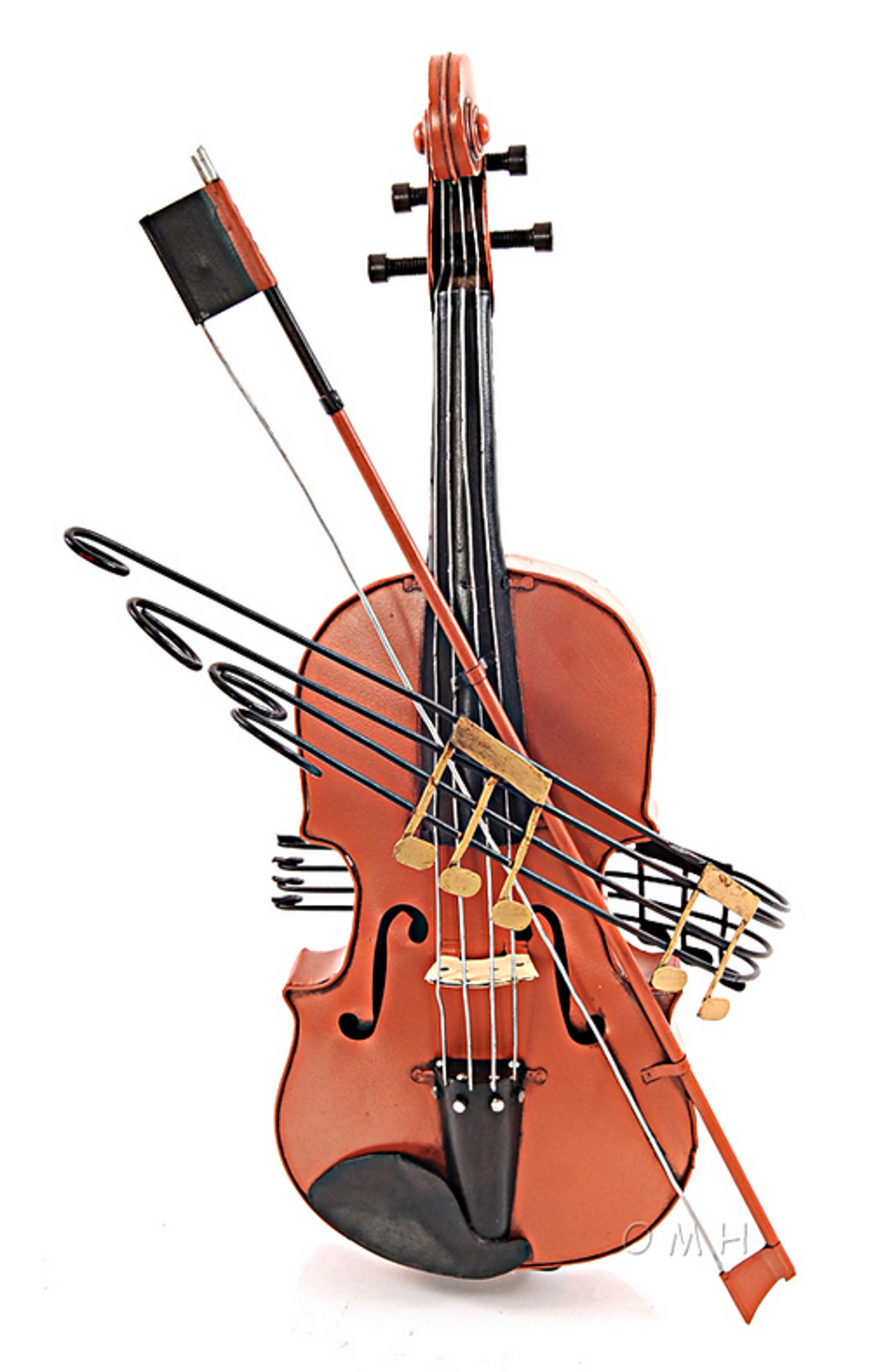 Vintage Violin Replica Model, Orange