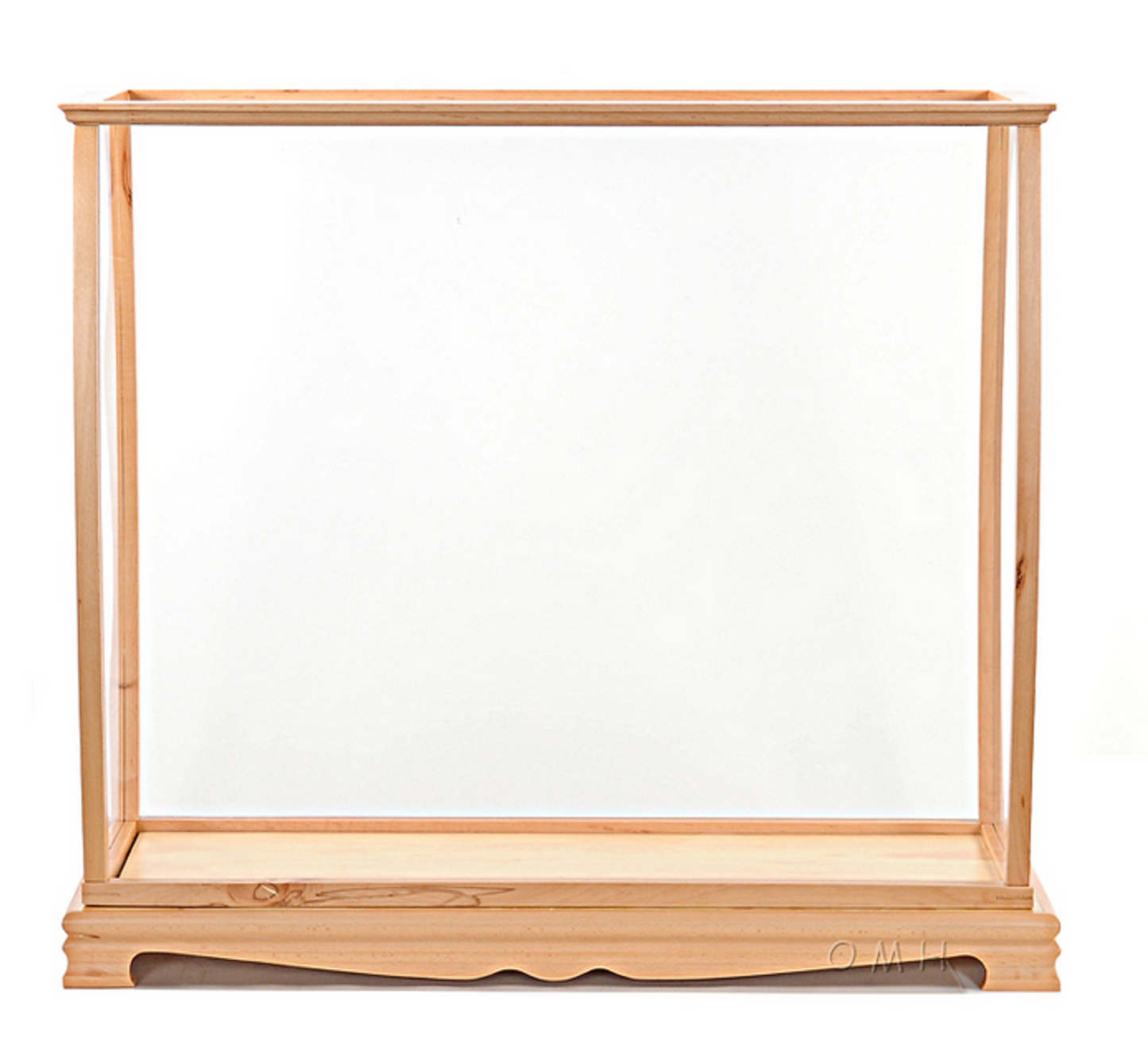 Wooden Display Case for Midsize Tall Ship Models, Clear Finish