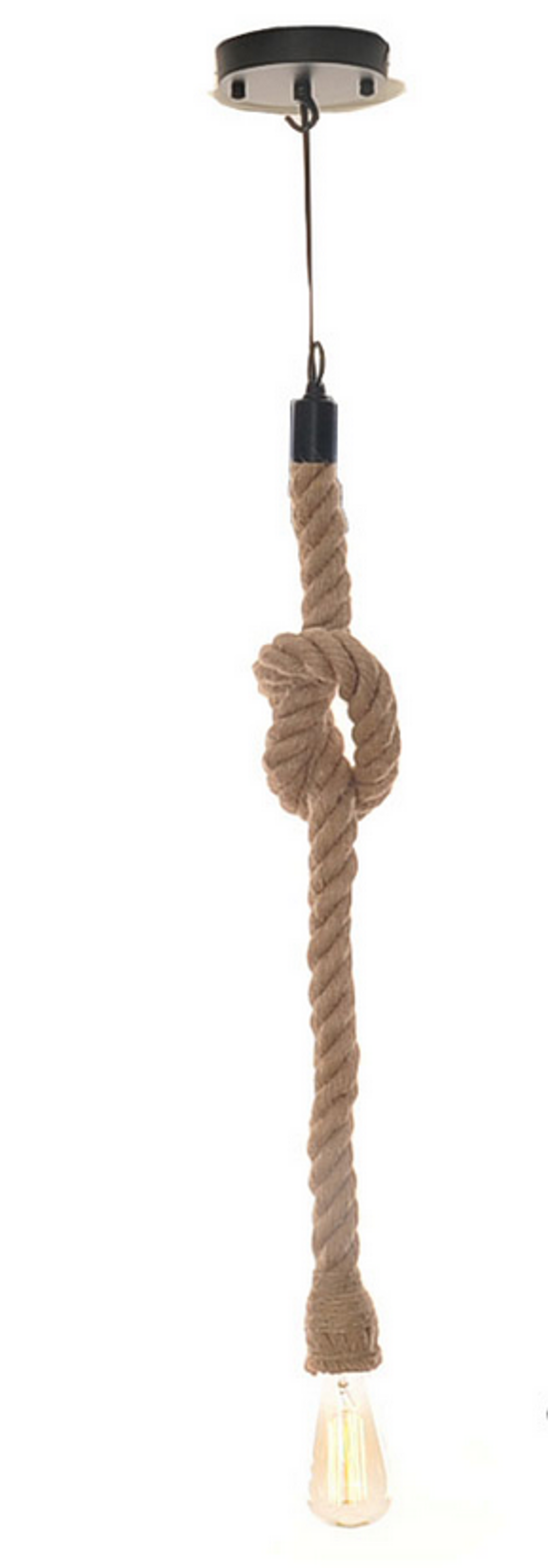 Knotted Rope Nautical Pendant Lamp